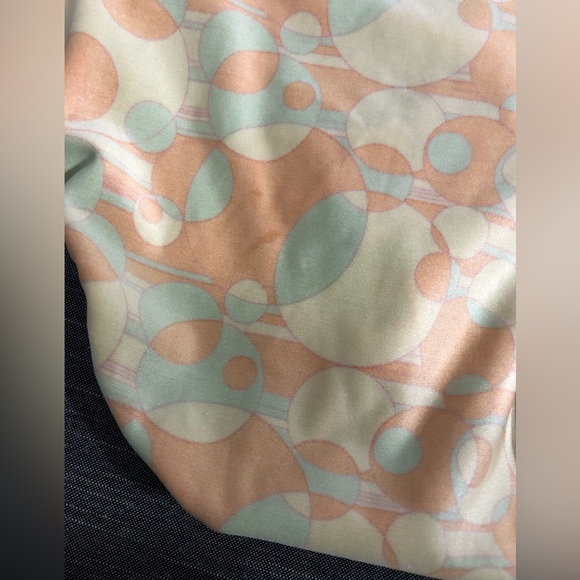 GK Gymnastics Leotard AS Adult Small With Tags Yellow Orange Green Circles - Picture 12 of 16